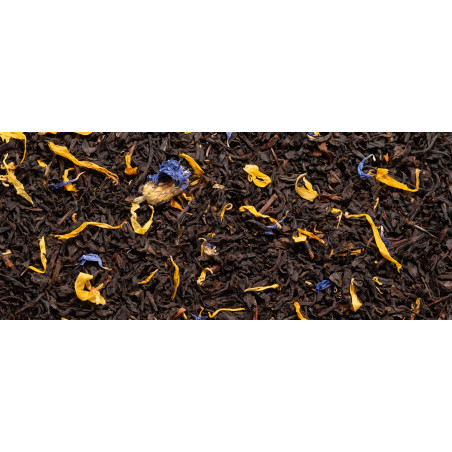 Loose black tea Peach - Blackcurrant
