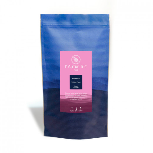 Thé noir bio à la rose et violette Thé noir bio à la rose et violette